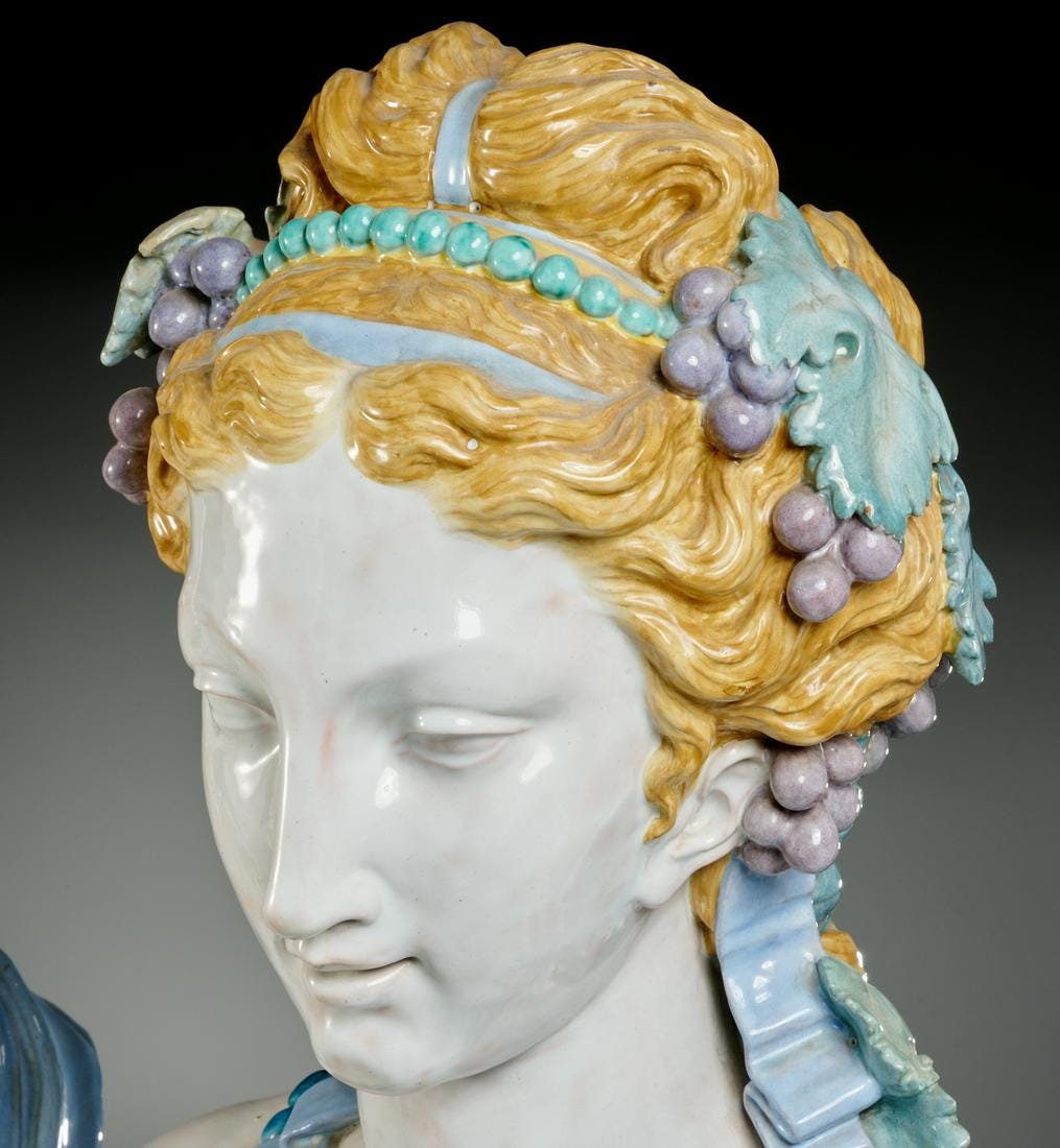 PAIRE DE BUSTES DES SAISONS